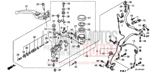 FR. BRAKE MASTER CYLINDER (CBR600RA) CBR600RAA de 2010